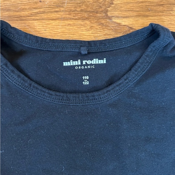 mini rodini black 2 pocket dress, size 5-7 - Picture 6 of 7